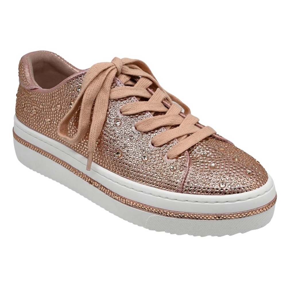 Lara Bling Sneakers Rhinestone Rose Gold